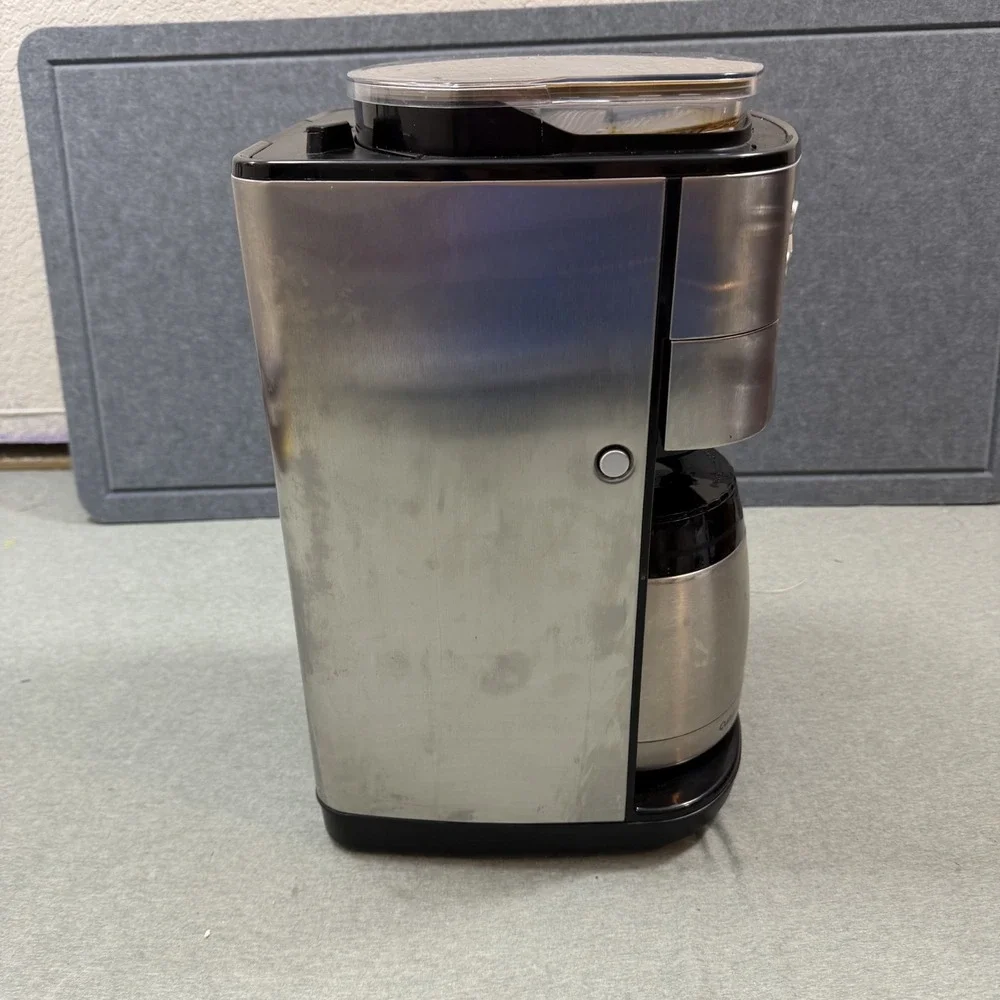 Cuisinart Burr Grind and Brew Coffee Maker 12 Cup Silver Good Thermal Carafe